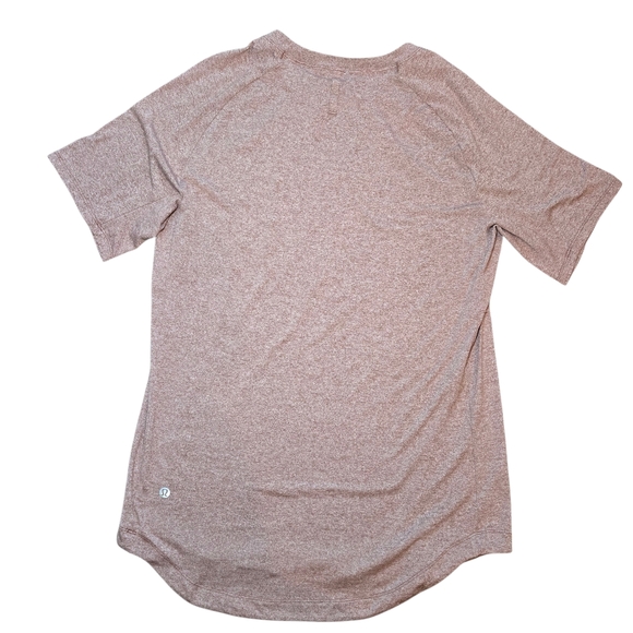 Men's Lululemon Drysense Mesh Short Sleeve - Heathered Burgundy - Picture 3 of 7